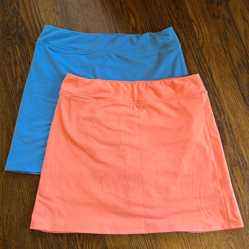 Women’s Adidas Climalite - Size 4 bundle. 2 in set - blue & coral, lightly worn